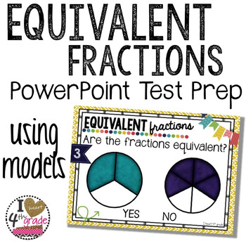 Preview of Equivalent Fraction Test Prep