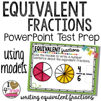 Preview of Equivalent Fraction Test Prep