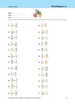 equivalent fractions worksheets year 4 free by mathengines tpt