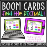 Equivalent Fraction and Decimal BOOM Cards™