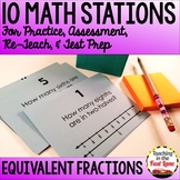 Equivalent Fractions Stations - Activities for Equivalent 