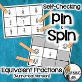 Equivalent Fractions - Self-Checking Math Centers