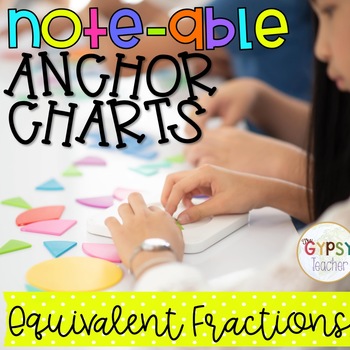 Preview of Equivalent Fractions Activities Anchor Chart for Equivalent Fractions Notebook