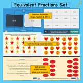 Equivalent Fractions Activities & Games Set G3-6