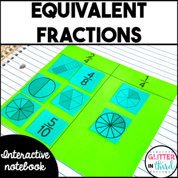 Preview of Equivalent Fractions Activities Interactive Notebook