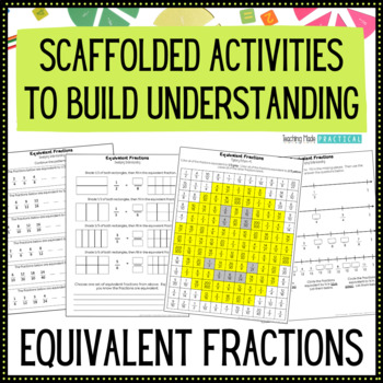 Preview of Equivalent Fractions Activities, Worksheets & Review , Games, Coloring, Practice