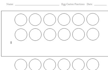 Preview of Equivalent Fractions: An Egg Carton Model