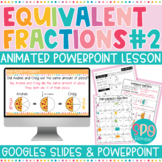 Equivalent Fractions Animated PowerPoint Lesson 2- Fractio