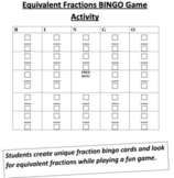 Equivalent Fractions BINGO Game