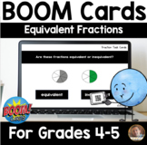 Equivalent Fractions BOOM Cards for Grades 4 and 5 - 20 Cards