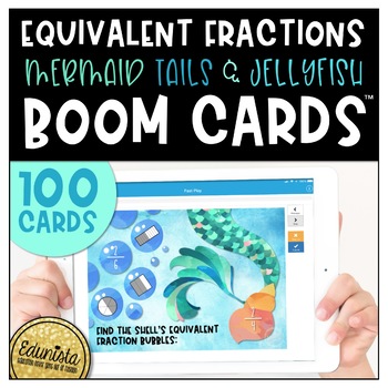 Preview of Equivalent Fractions Boom Cards™ Digital Task Cards Distance Learning