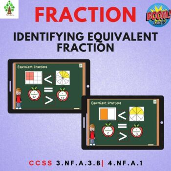 Preview of Equivalent Fractions Boom card
