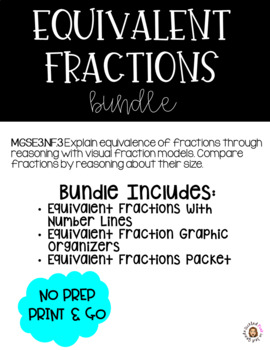 Preview of Equivalent Fractions Bundle