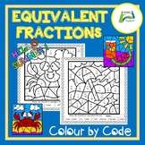 Equivalent Fractions Colour by Code