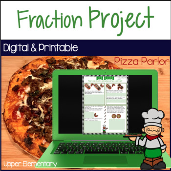 Preview of Equivalent Fractions, Comparing, Add/Subtract, Multiply Math Project 5th Grade