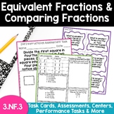 Equivalent Fractions Comparing Fractions 3.NF.3 Task Cards