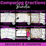 Equivalent Fractions & Comparing Fractions BUNDLE | 4th Grade