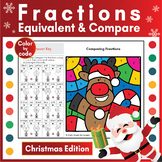 Equivalent Fractions & Comparing Fractions | Christmas Col