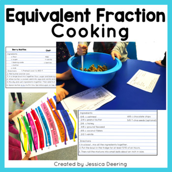 Preview of Equivalent Fractions | Comparing Activities & Games Cooking with Fractions