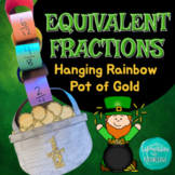 St. Patrick's Day Equivalent Fractions Hanging Rainbow Pot