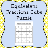 Equivalent Fractions Cube Puzzle Game
