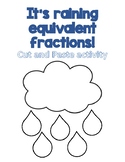 Equivalent Fractions Cut & Paste Activity: Spring Themed
