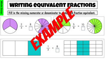 Preview of Equivalent Fractions-Differentiated Activities