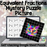 Equivalent Fractions- Digital Self Grading Puzzle