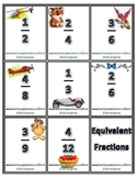 Equivalent Fractions Flash Cards
