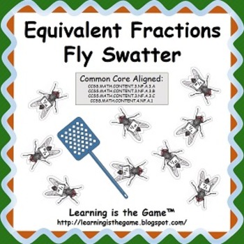 Preview of Equivalent Fractions Fly Swatter
