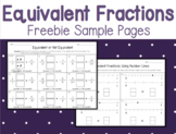 Equivalent Fractions - Freebie Sample