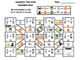 Equivalent Fractions Game: Halloween Math Maze