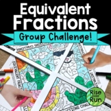 Equivalent Fractions Group Coloring Activity