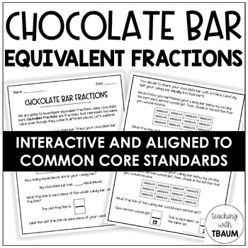 Preview of Fraction Unit - Equivalent Fractions (Chocolate Edition)