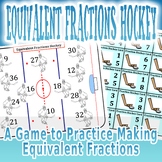 Equivalent Fractions Hockey - A Game to Practice Making Equivalent Fractions