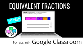 Preview of Equivalent Fractions Interactive Google Slides