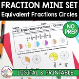 Fraction Mini Set: Equivalent Fractions Circles