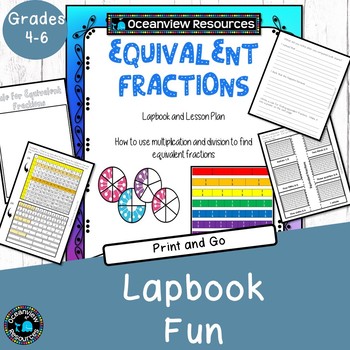 Preview of Equivalent Fractions - Lapbooks and Explorations