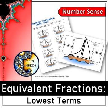 Preview of Equivalent Fractions: Lowest Terms - a power point lesson