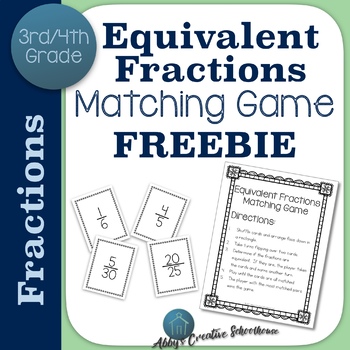 Preview of Equivalent Fractions Game FREE