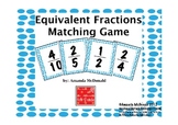 Equivalent Fractions Matching Game