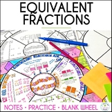 Equivalent Fractions Guided Notes | Math Doodle Wheel