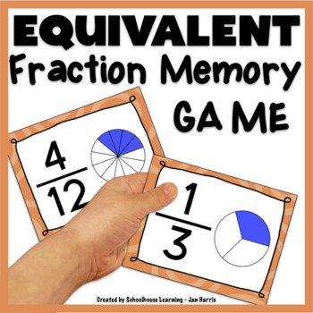 Preview of Equivalent Fractions Memory Game