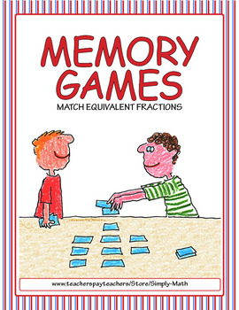 Preview of Equivalent Fractions Memory Games