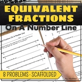 Equivalent Fractions On A Number Line Worksheet