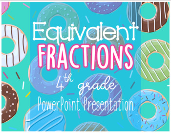 Preview of Equivalent Fractions PowerPoint (EDITABLE)