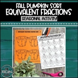 Equivalent Fractions Practice | CCSS Aligned | Fall Activity