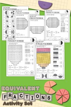Preview of Equivalent Fractions Printable Set