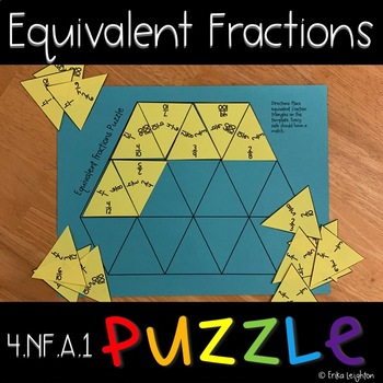 LA Dodgers Baseball Puzzle - Equivalent Fractions/Mixed Numbers