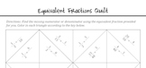 Equivalent Fractions Self-Checking Quilt Activity
